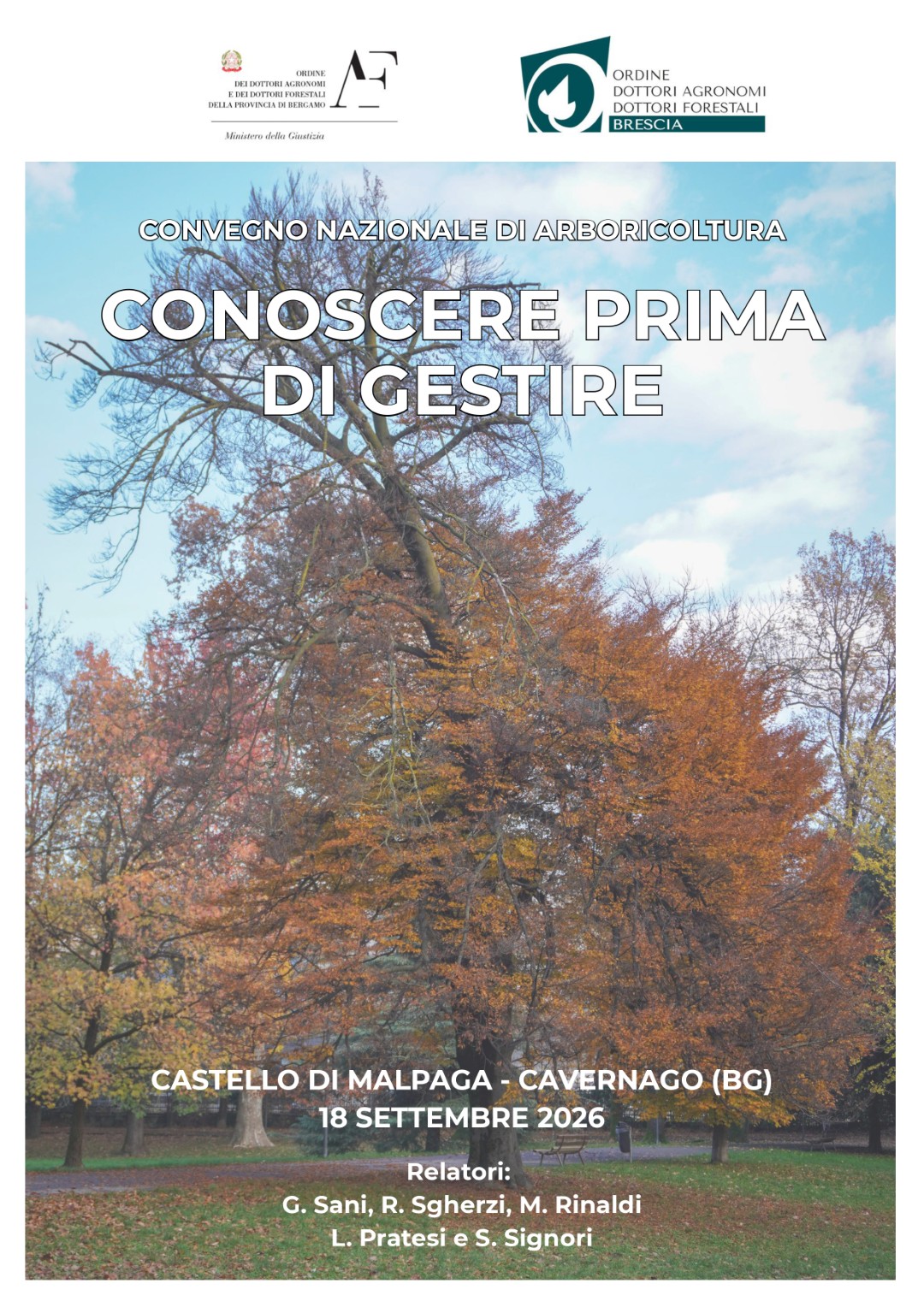 Conoscere prima di gestire - Convegno Nazionale di Arboricoltura